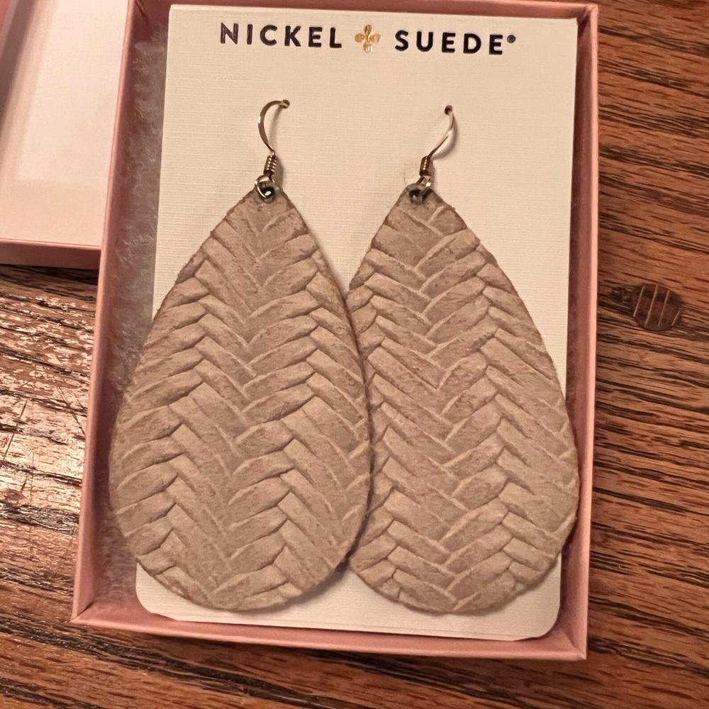 Nickel & Suede Earrings